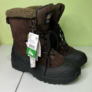 ITASCA Cedar Thinsulate Snow Boots Men's 10 Brown Suede Leather Upper NEW